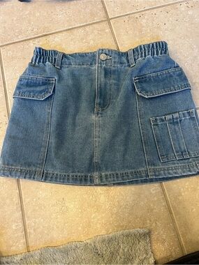 Rewash denim miniskirt
